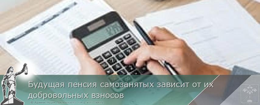 Будущая пенсия самозанятых зависит от их добровольных взносов | Администрация муниципального округа город Партизанск Приморского края Официальный сайт